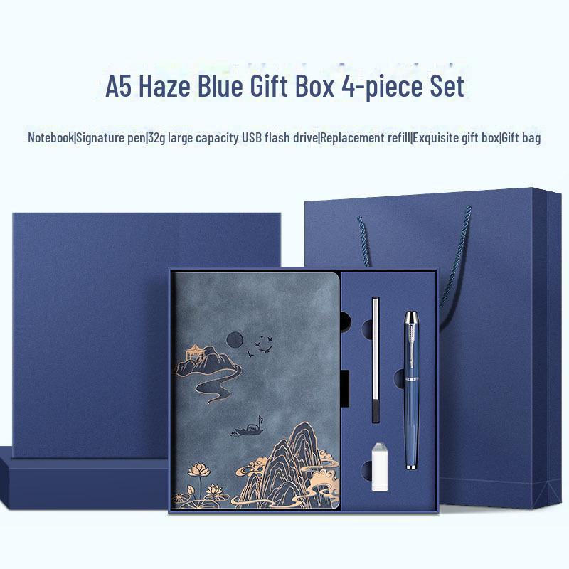 Подарочный набор из блокнотов формата А5 «Культура и творчество» — сувенир в китайском стиле с индивидуальным логотипом