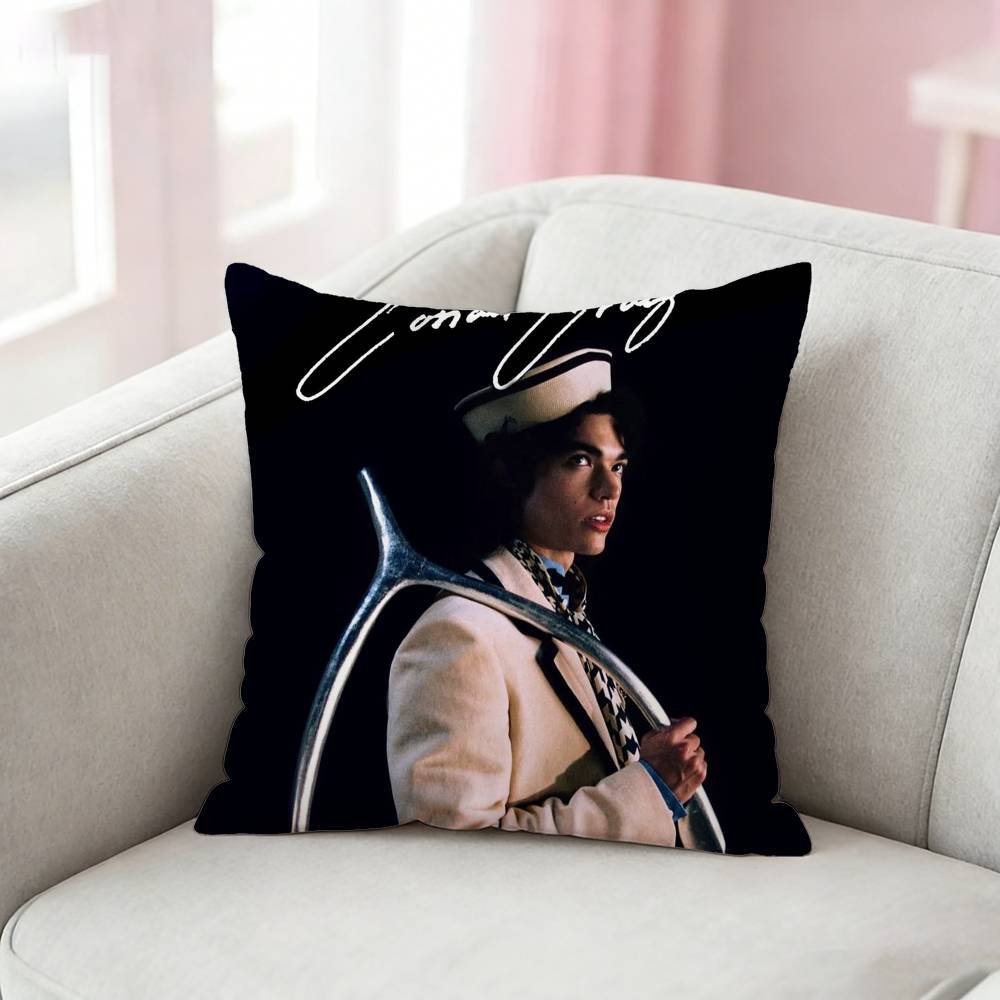 CConan Gray Wishbone Pillow Case Pattern Printed Pillowcase For Living Room Sofa Cushion Cover