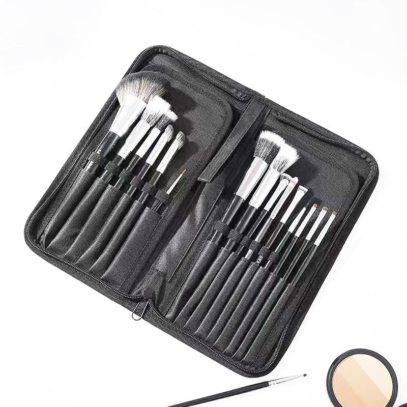 Сумка для кистей для макияжа, 15 карманов, держатель для кистей, стоячий.