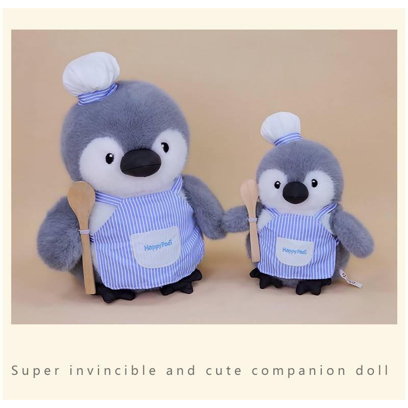 Fishing Chef Cute Drawing Penguin Cartoon Plush Doll For Sofa And Decor Room