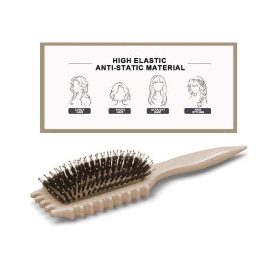 Щетка для вьющихся волос с мягкой щетиной, массаж головы для женщин и девочек, определяющая форму локонов, распутывающая расческа для укладки, парикмахерский инструмент