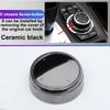 Car Multimedia Button Cover Ceramic Knob Frame Trim for BMW 3 5 Series E90 F10 F20 F30 E Chassis CIC NBT EVO System Accessories