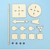 DIY Handmade Wooden Wind Vane Textbook Puzzle Science and Education Technology Material Pack Wooden Toys
