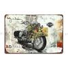 Винтажное искусство мотоциклов Harley Современная смешанная техника Металлический знак Кино Киноперсонаж Бар Вечеринка Клуб Жестяной знак Постер