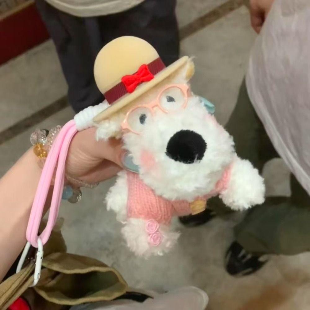 Plush Plush Puppy Doll Ring Box Display Couple Rings Holder Engagement Ring Box Jewelry Organizer