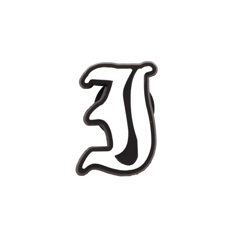 Maxun Шармы для обуви в виде старого алфавита, Буквенное украшение для сабо, сандалий, Милый браслет с графемой, Аксессуары для вечеринок, Сувенир, 1 шт.