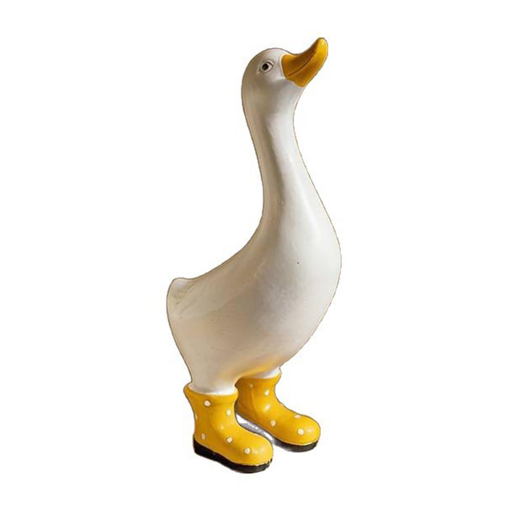 Resin Duck Ornaments Multi-Purpose Festival Animal Decor Ornament Lifelike Resin Decorative Figurine for Pool Yard Outdoor Decor