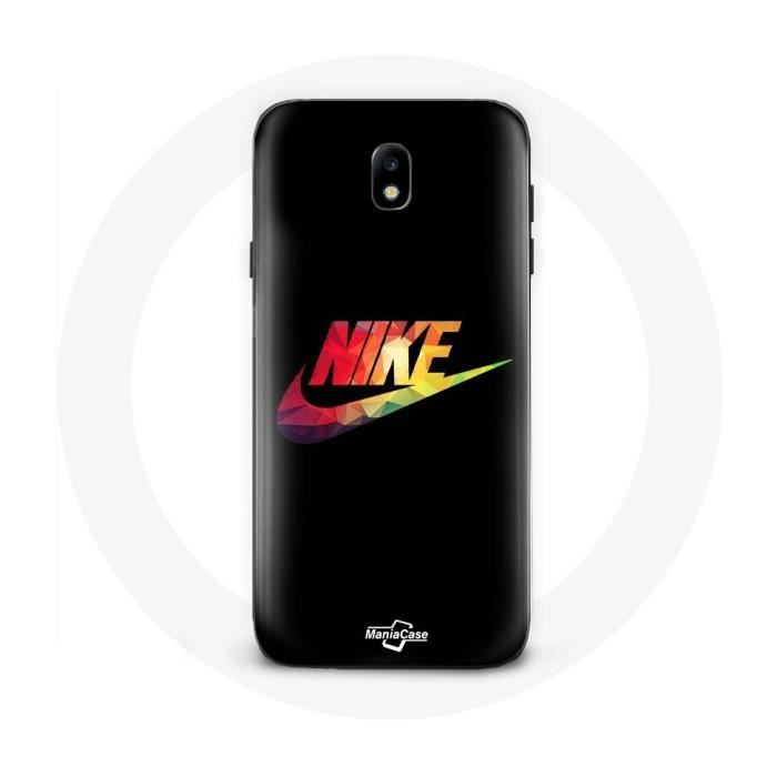 Coque pour Samsung Galaxy S4 Nike Logo Couleur fond noir