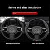 Car Steering Wheel Cover For Volvo XC40 XC60 XC70 XC90 S40 S60 S80 S90 V40 V50 V60 V90 Carbon fiber Suede interior accessories KA2