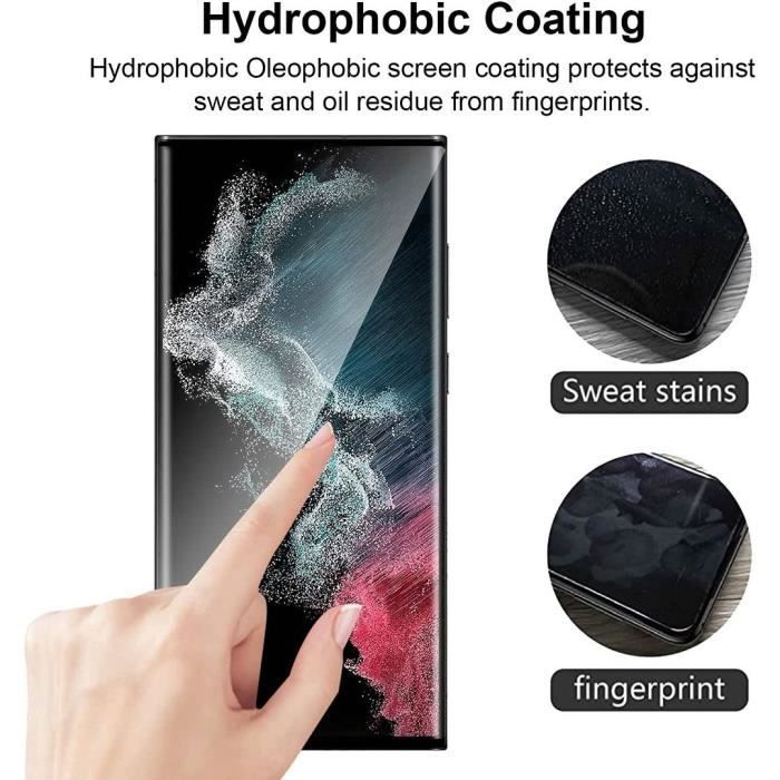 Tempered Glass - PROSHOP - for Samsung S22 Ultra - Pack of 3 - 9H Resistance - Transparent