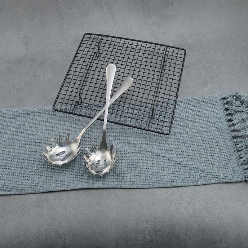 Ложка для льда из нержавеющей стали и половник для пасты с щипцами-дуршлагом для кухни и бара