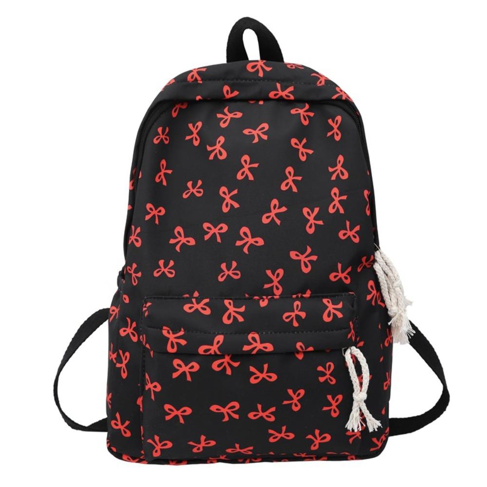 Large Capacity Bow Backpack Lightweight Teenagers Shoulder Bag Students School Bag Ladies/Girls