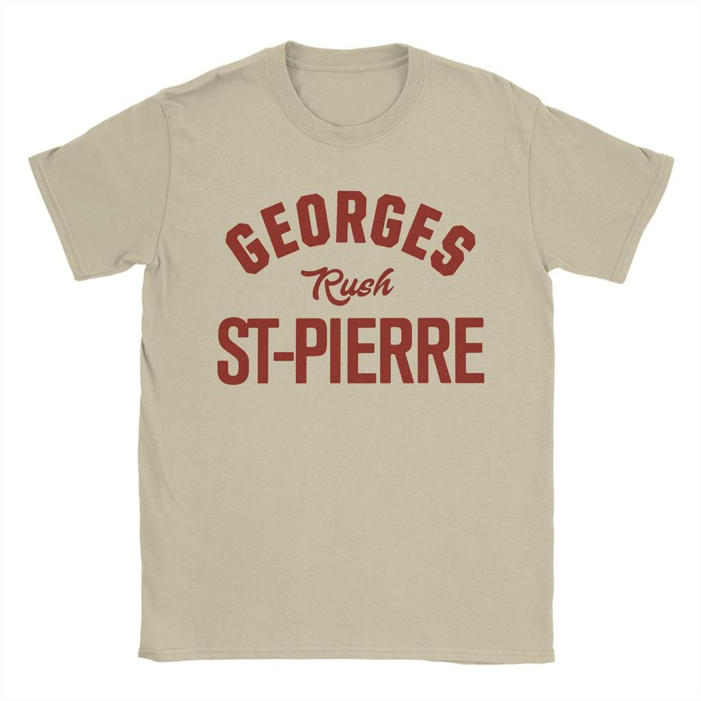 Men Georges St Pierre T Shirts Pure Cotton Clothing Funny Short Sleeve Round Neck Tee Shirt Gift Idea TShirt