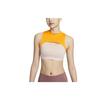 Indy Mini Mock-Neck Color Block Logo Light Support Sports Bra Women Underwear Fossil-Lime DV9871-292