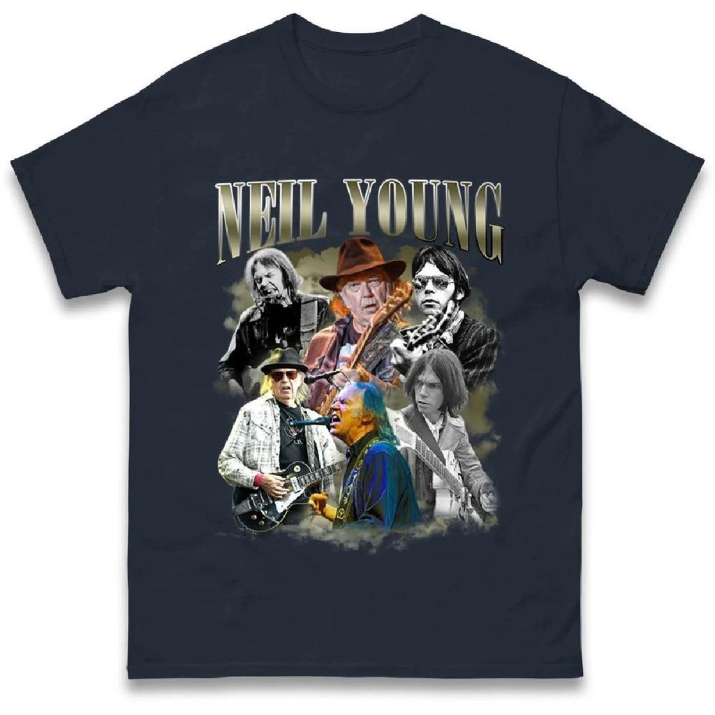 2025Neil Young Bootleg футболка с графическим принтом футболка уличная одежда Harajuku классический винтажный мужской и женский топ