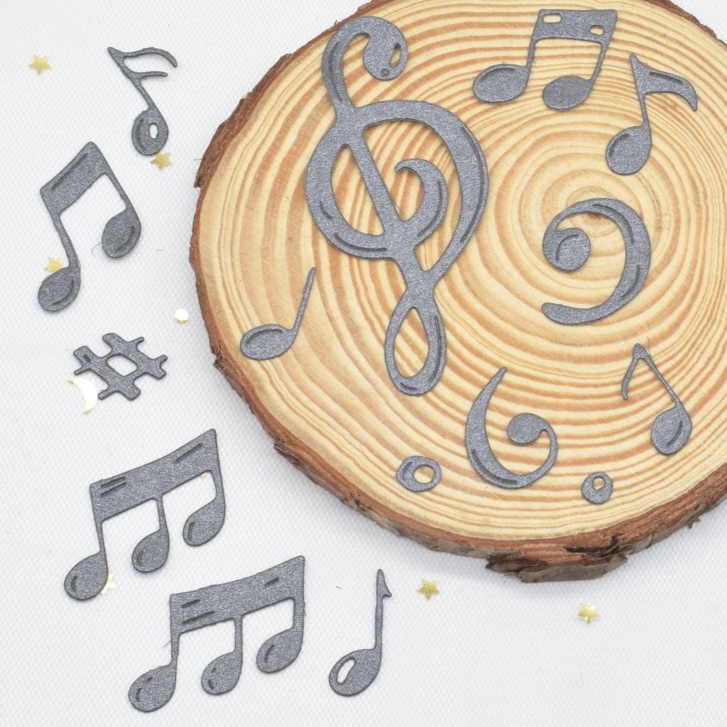 Musical Notes Dies Cuts for Card Making,Cutting Dies, Metal Die Cutting Mold, Scrapbooking Dies, DIY Etched Embossing Stencil for Craft
