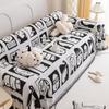 Four Season Cartoon Face Blanket Chenille Soft Sofa Cover Dustproof Anti-cat Scratch Protection Sofa Throw Picnic Blanket Mat