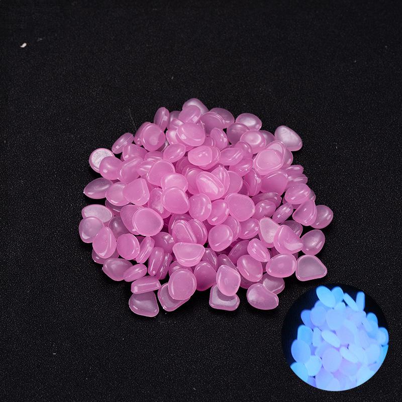 Glow-in-the-Dark Pebbles1000-2000pcsColorful Glowing Plastic Stones Reusable Wedding Party Garden Landscape Decoration