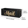 Wood Mail Organizer Wall Mounted or Countertop Decorative Housewarming Gift for Office Desk