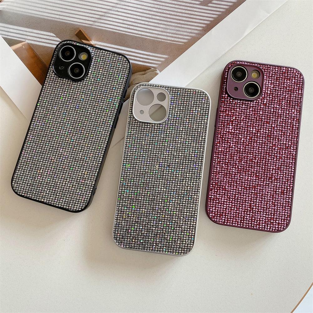 Блестящий чехол со стразами, блестками и пайетками для iPhone 15 11 12 13 14 Pro Max X XS XR 8 7 Plus, противоударный бампер