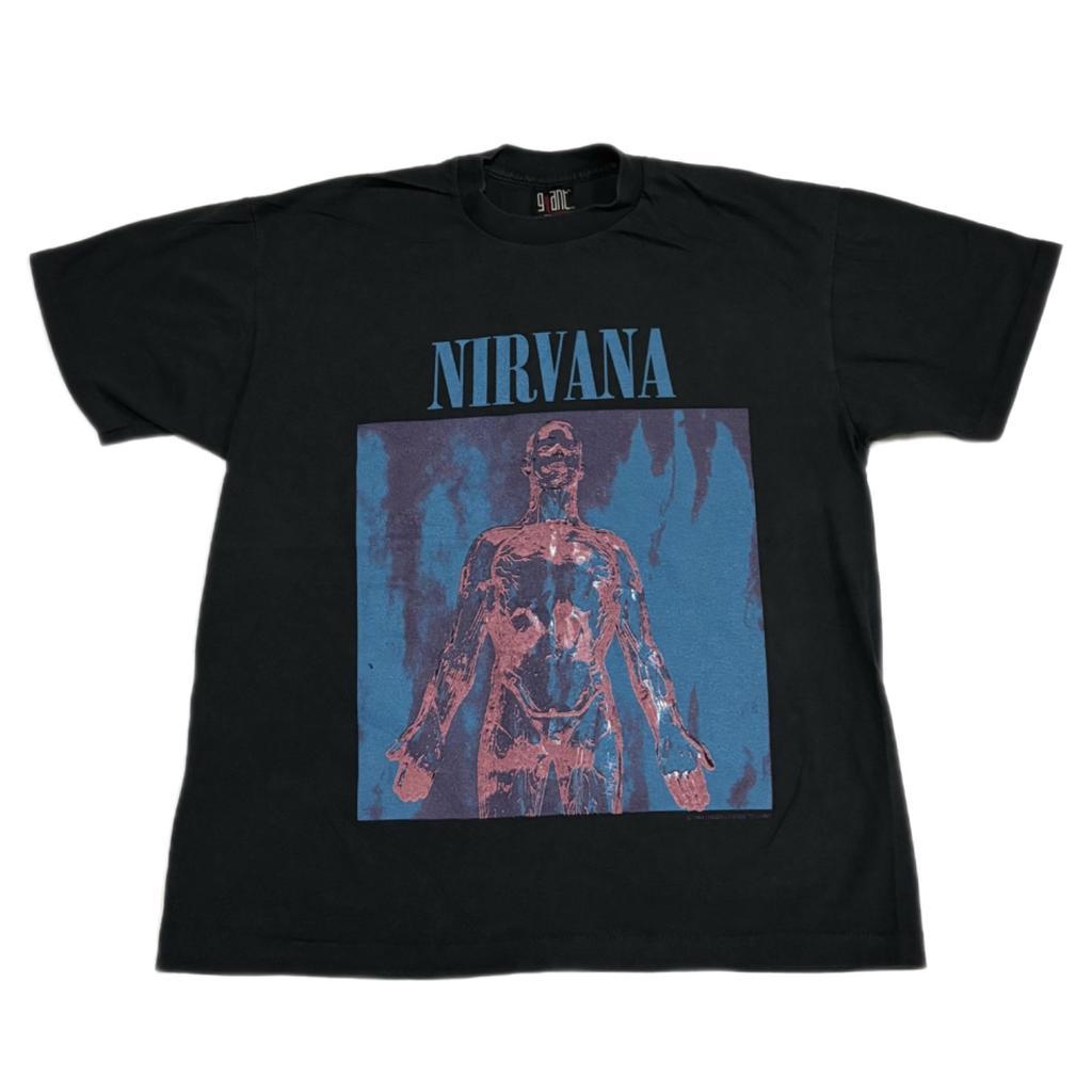 Винтажная футболка Nirvana Sliver 1993 KURT Giant 90-е Группа XL Однострочный шов РЕПРИНТ Унисекс