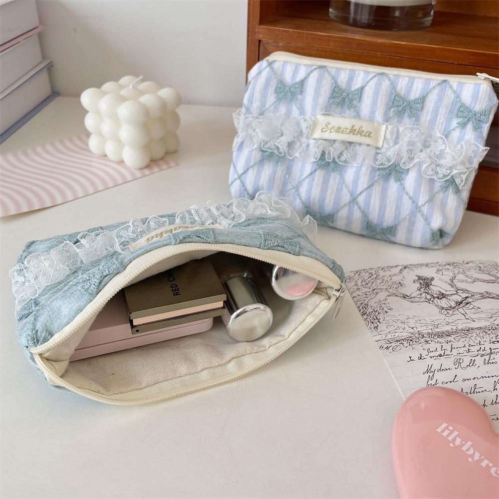 Lace Coin Purse Multifunctional Makeup Lipstick Storage Bag Portable Makeup Bag Women