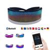 App Control LED Luminous Glasses RGB Eyewear DIY Bluetooth Party Glasses Display Screen Smart USB Rechargeable Christmas Decor