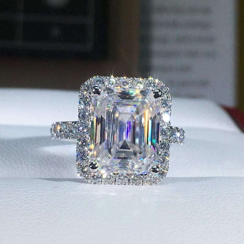 Роскошное женское кольцо, винтажное большое квадратное женское кольцо