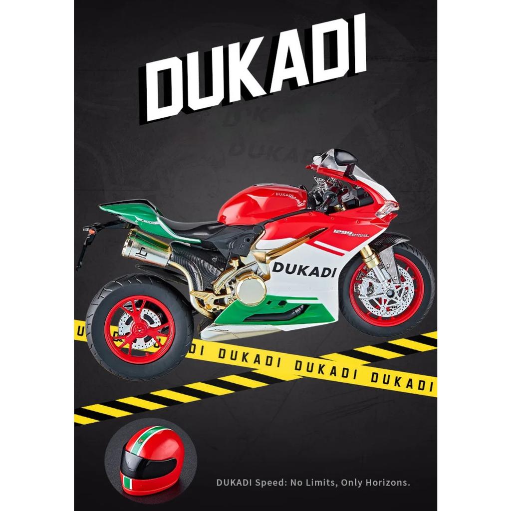 1/9 Ducati 1199 Panigale Сплав Спортивный Мотоцикл Модель Литой Гоночный Мотоцикл Модель со Звуком Распыления Светом Детские Игрушки