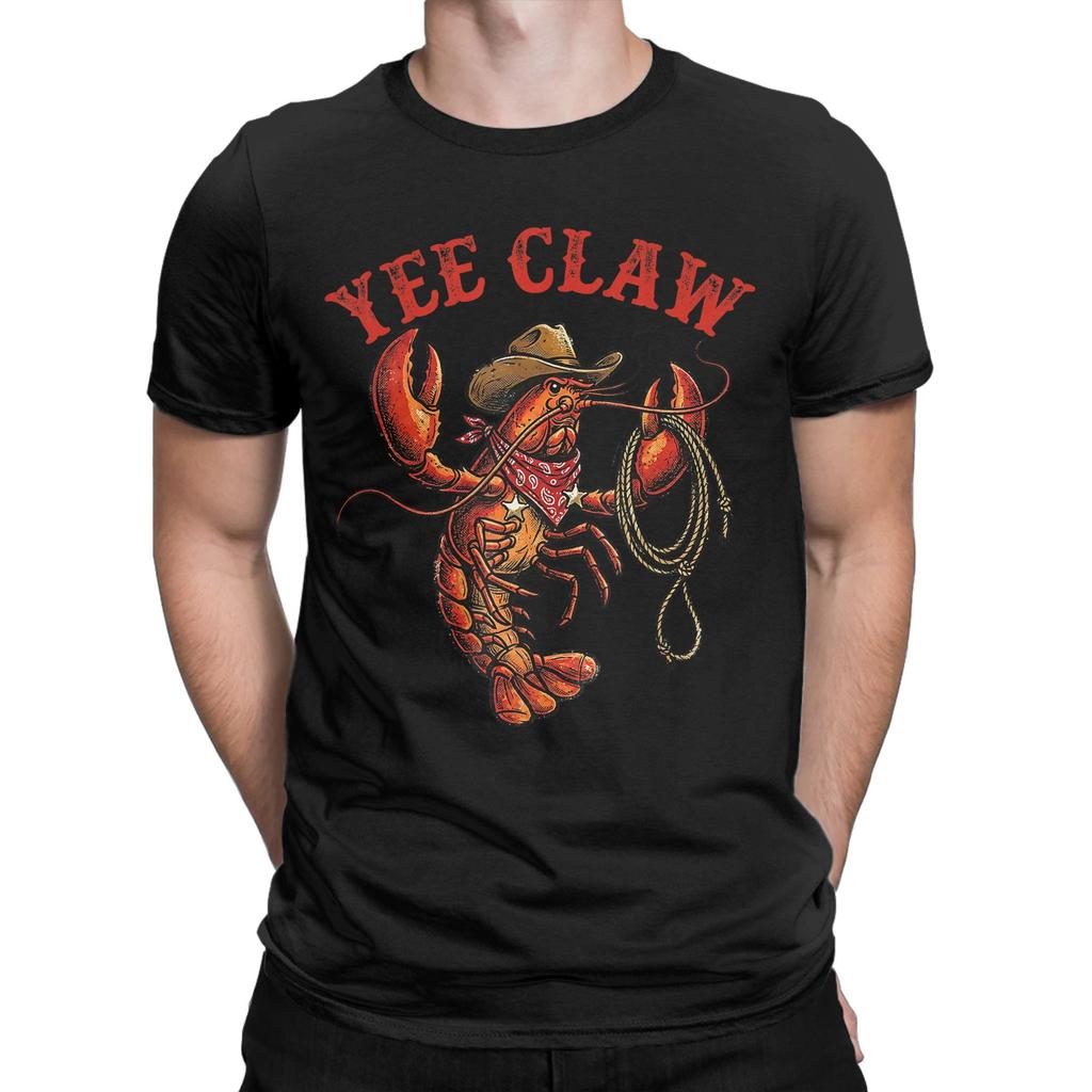 Unisex Unisexs Tshirt Lobster Lovers Club Funny Cotton Tee Shirt Short Sleeve T Shirts Crew Neck Clothes Big Size