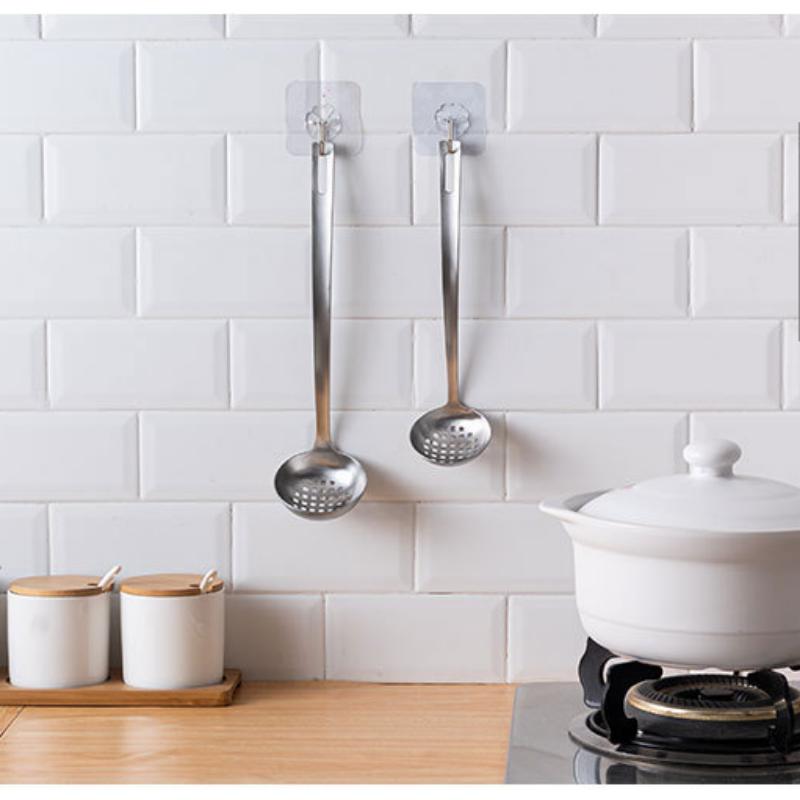 HANYANG Нержавеющая сталь 304 Половник для супа Раковина для супа Утечка супа Длинная ручка Утолщенный песочный светильник Горячий половник Кухонный половник для супа