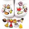 20PCS Food Series Cute Cartoon PVC Shoes Charms Decorations for Croc Clogs Accessories