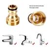 2Pcs Universal Tap Kitchen Adapters Brass Faucet Watering Garden Tools Tap Connector Mixer Hose Adaptor Basin Fitting