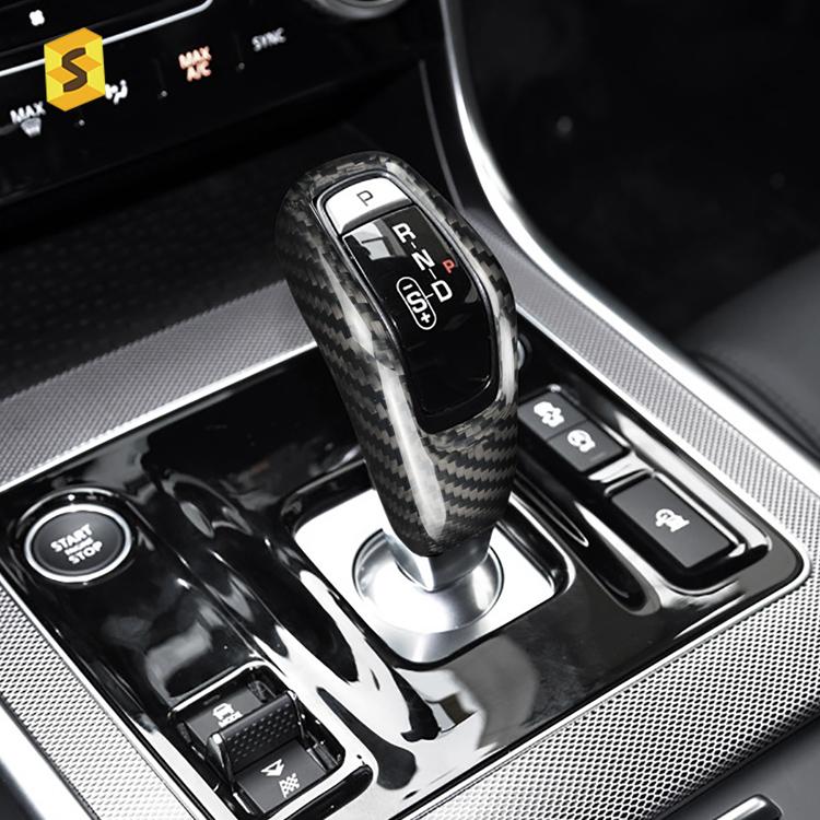 ES Carbon Fiber Car Anti-scratch Accessories Gear Shift Cover for Land Rover Jaguar Discovery