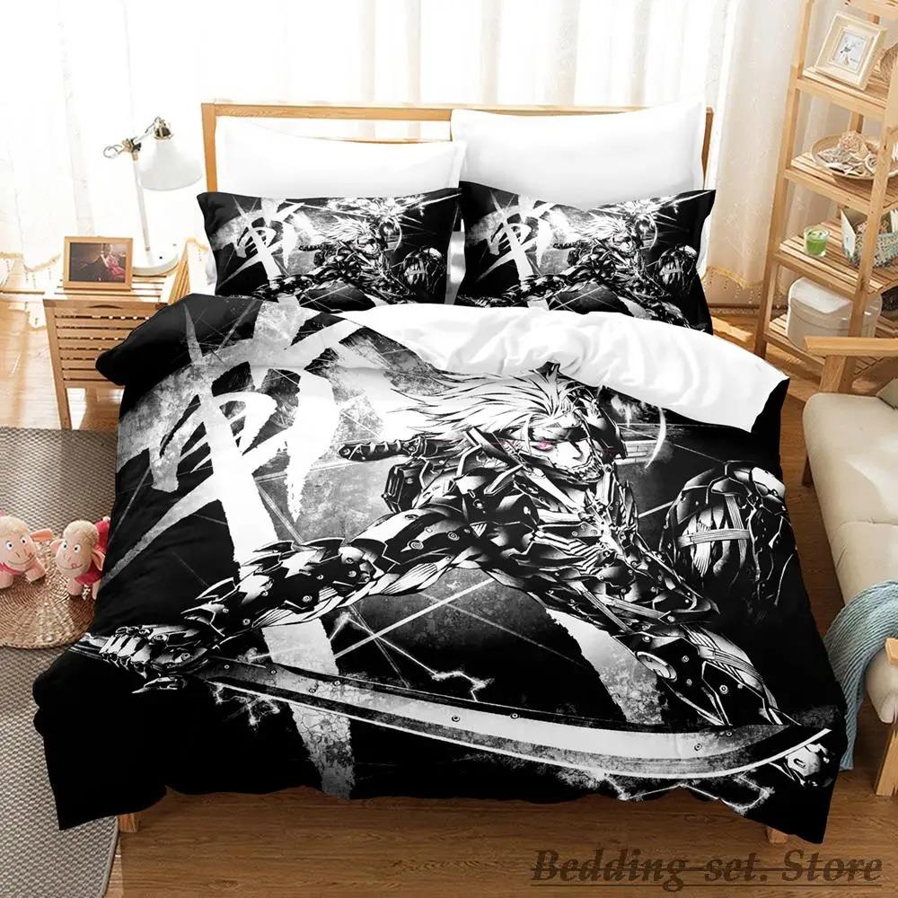 Комплект постельного белья Game Metal Gear Rising Revengeance Single Twin Full Queen King Size Bed Set Adult Kid Bedroom Duvetcover Sets