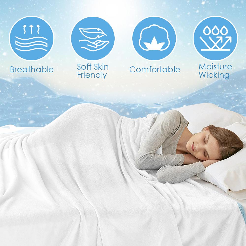 G-Gintama Elizabeth Throw Soft Flannel Throw Summer AC Blanket Lightweight Cool Nap Blanket for Sofa Bed Couch Travel