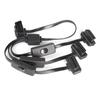 OBD2 Разветвитель-удлинитель 1 на 3 с переключателем Y-образный кабель штекерный с двумя портами к гнездовому разъему GPS для диагностики автомобиля