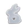 Easter Bunny Candle Silicone Mold Hollow Love Heart Non-stick DIY Homemade Aromatherapy Scented Candle Decoration Gypsum Epoxy Resin Casting Mould