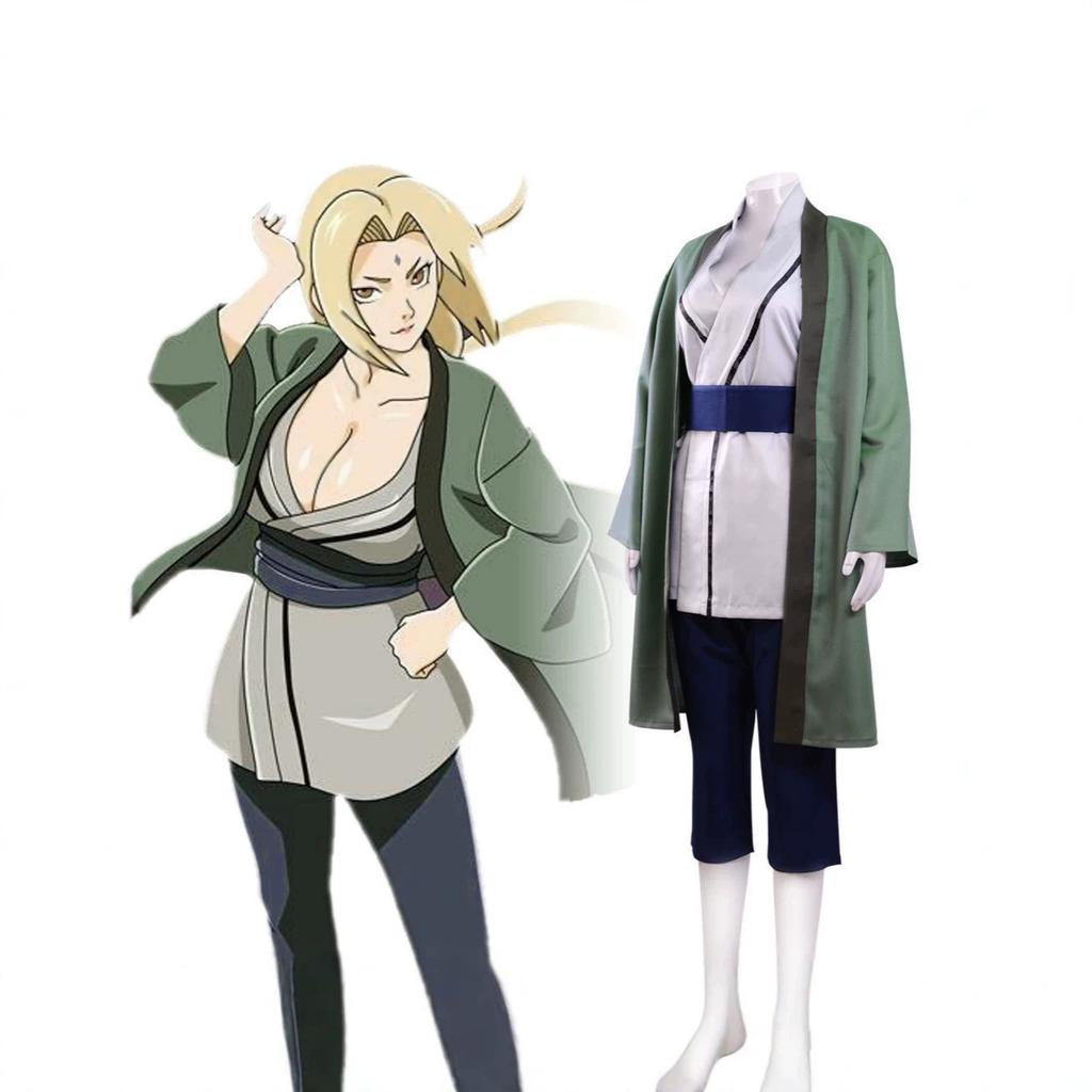 Anime Ninja cos Clothing Grandmother Tsunade cosplay Clothing Halloween costume for character performance