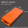 1Pcs Orange Drill Bits Storage Box Plastic Hardware Tool Box  For Twist Drill Tap Accessories