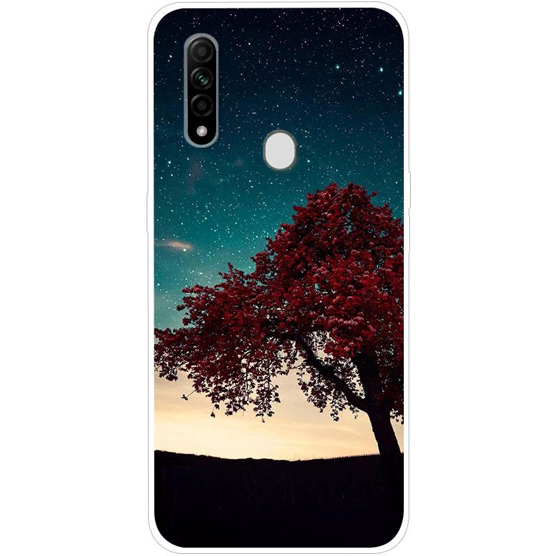 Для OPPO A31 OPPOA31 чехол Мягкая силиконовая задняя крышка чехол для телефона с рисунком Звездное небо