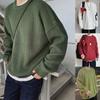 Fashion Sweaters Men Autumn Solid Color Wool Sweaters Slim Fit Men Street Wear Mens Clothes Knitted Sweater Men Pullovers