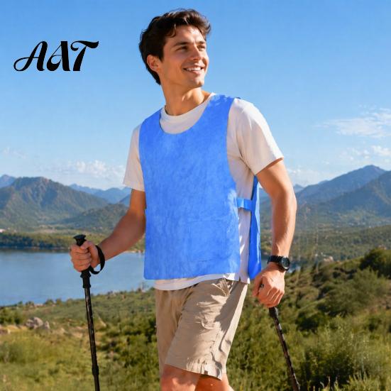 Water Activated Cooling Vest Unisex Vest, Reusable Adjustable Jacket, Men Women Cold Tank Evaporative Top for Cycling, Running And Outdoor