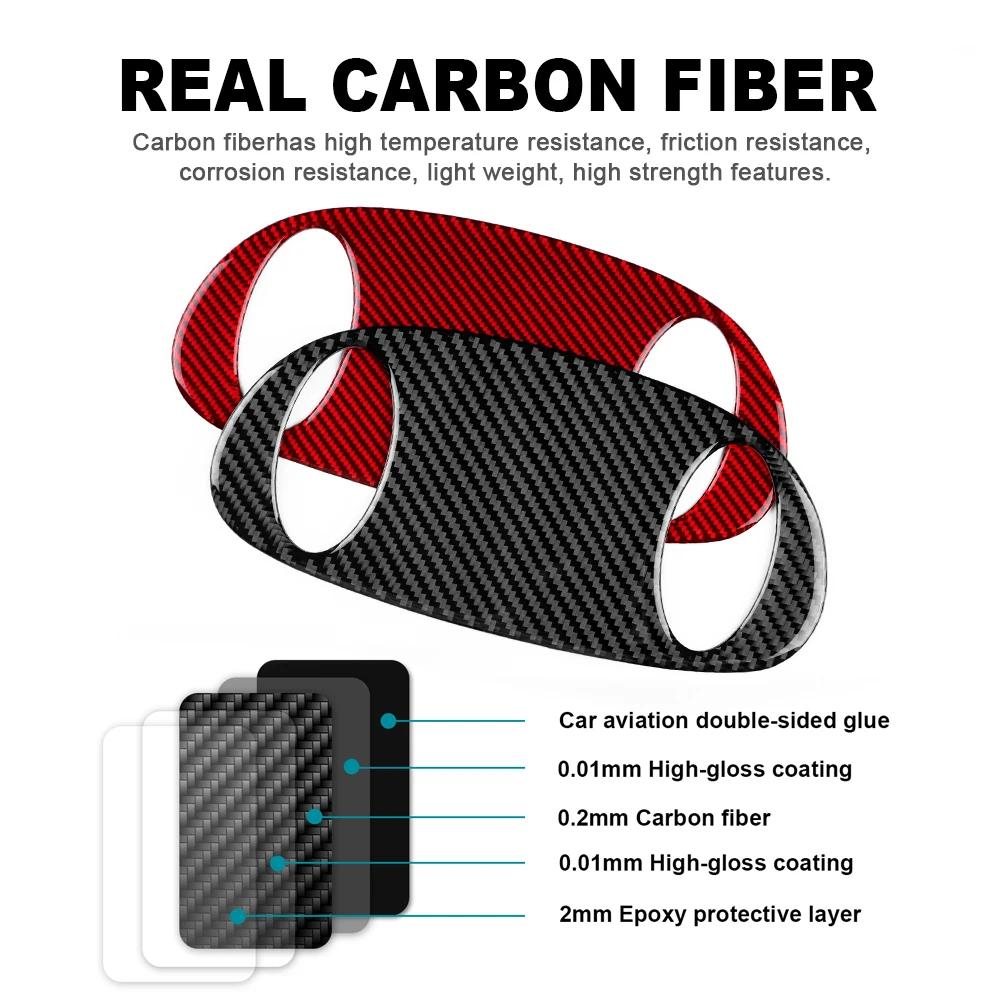 For Mini Cooper R50 R53 2001-2006 Car Roof Reading Light Console Real 3D Soft Carbon Fiber Sticker Overhead Cover Interior Trim