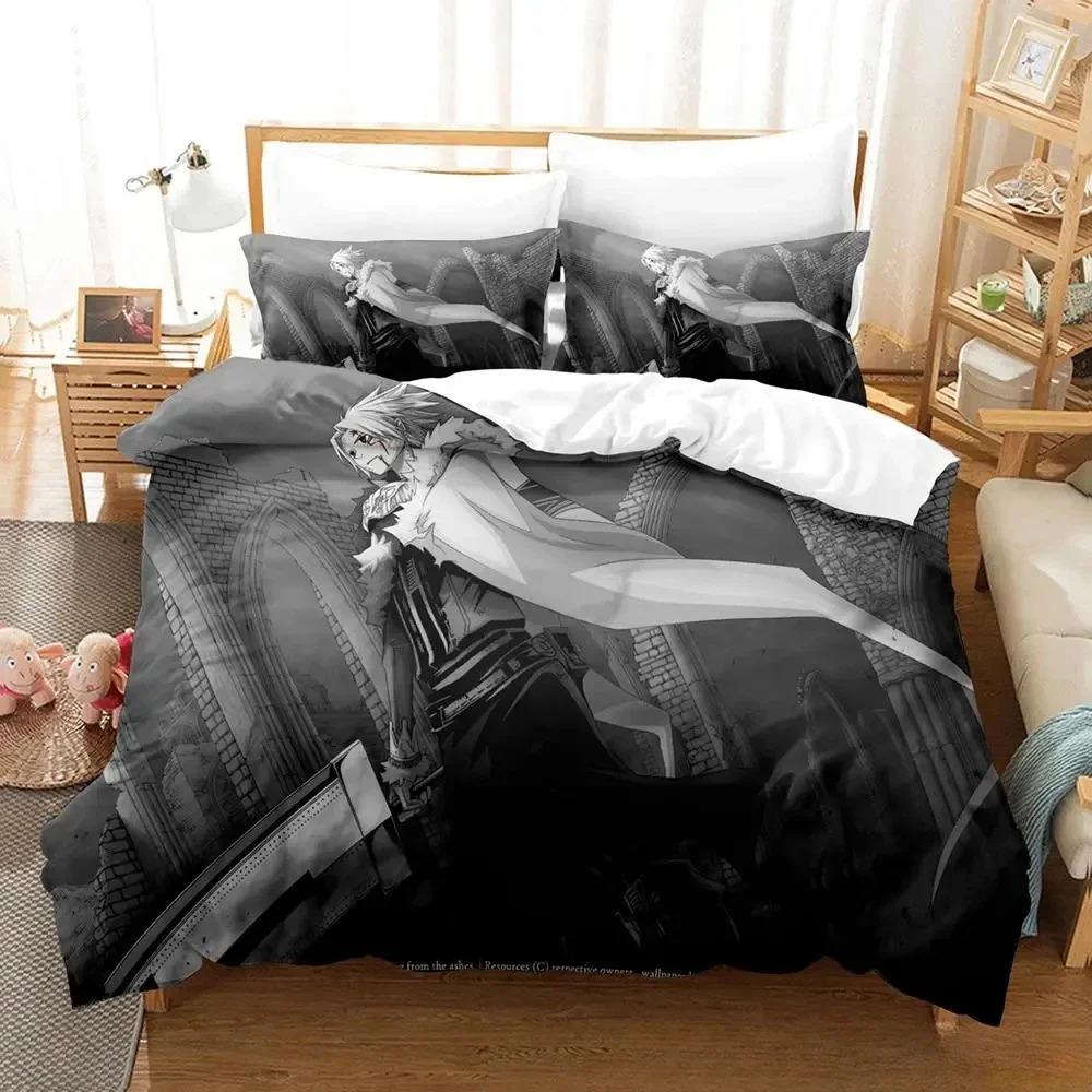 Soft Lightweight Single Twin Full Queen King New D Gray man Size Bed Adult Kid Bedroom Sets Anime parure de lit Quilt