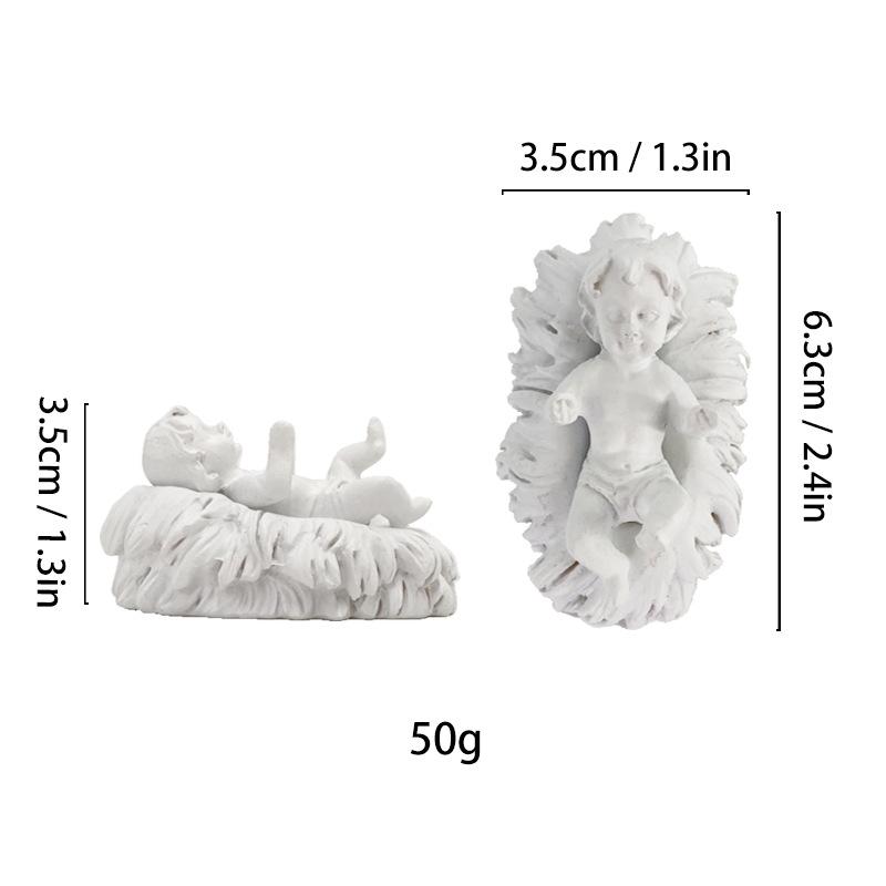 Скульптура имитирующая человеческую фигуру Христос Католицизм Пастух Ангел Смоляные поделки Иисус Домашнее украшение Украшения