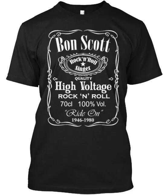 Футболка Bon Scott Подарок Размер от S до 4XL Унисекс Футболка