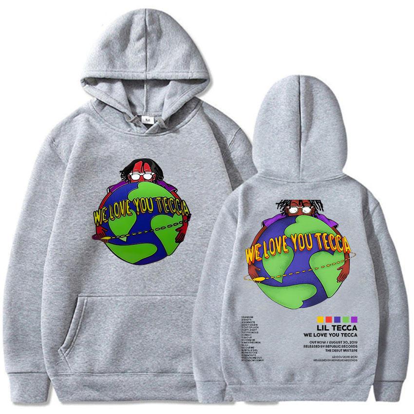 Толстовка Lil Tecca с капюшоном для осени/зимы, удобные толстовки в стиле хип-хоп, флисовая одежда в стиле ретро, готические мягкие пуловеры