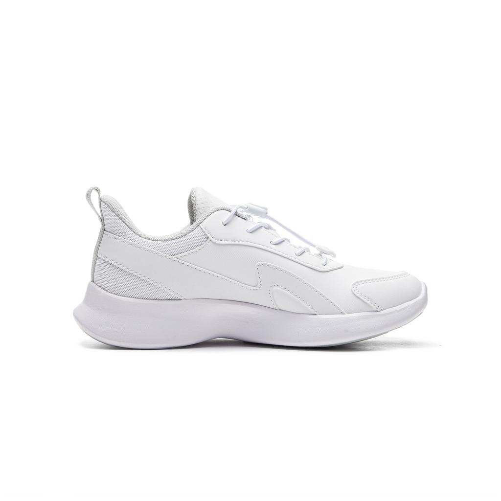 Li Ning Kids Sports Lifestyle Series Synthetic Leather Fashion Versatile Wear Resistant Lightweight Shock Absorption Low Top Casual Shoes YKCU162-15