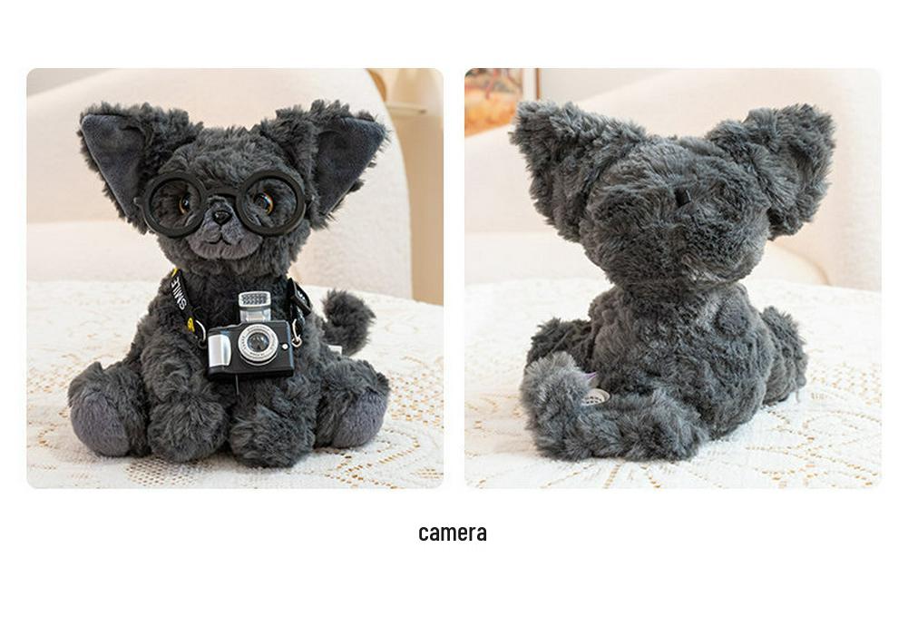 Очаровательная черная кошка, плюшевая игрушка – Компаньон для детей размером с ладонь и Новогодний подарок